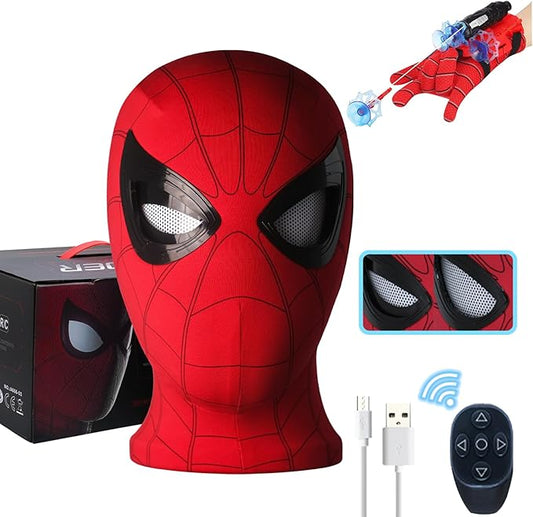 Spiderman Moveable Eyes, Remote Control Mask